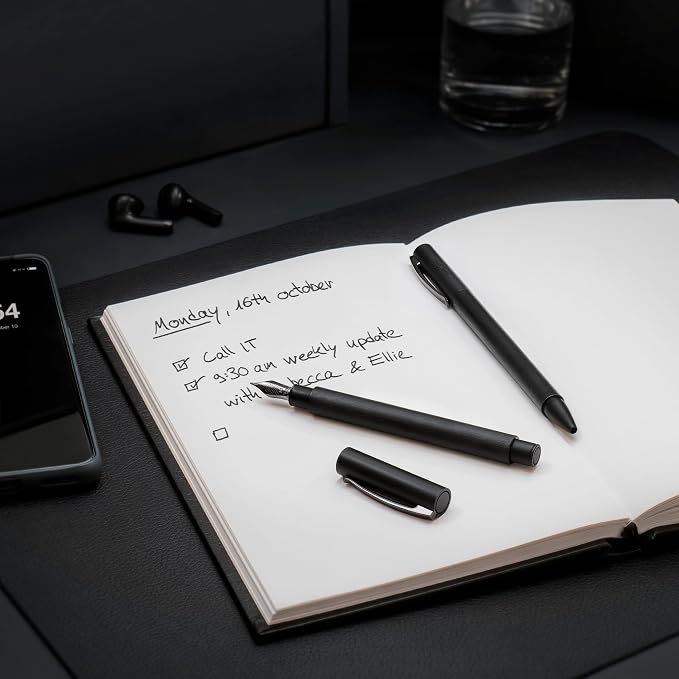 Faber-Castell Ambition Fountain Pen, All Black - Extra Fine