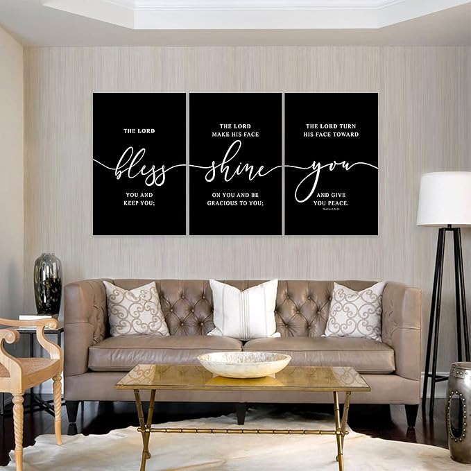 Office Wall Art-3 Panel Motivational Canvas Art for Home Office, Positive Quote Wall Decor, Entrepreneur Words Poster Frame 24'x36'x3Pcs