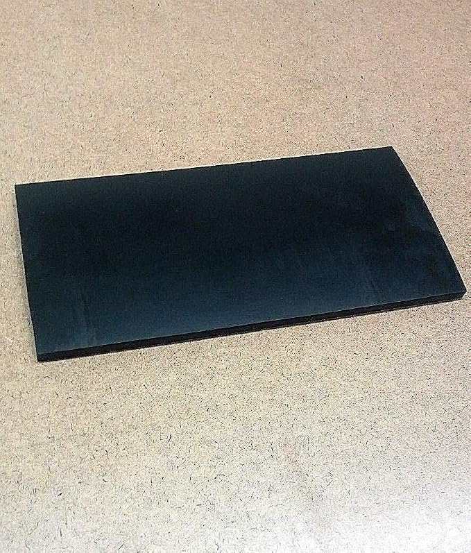 Neoprene Rubber Sheet Solid 1/4" Thk x 4" x 12" Rect Strip 60 Duro Std Flex
