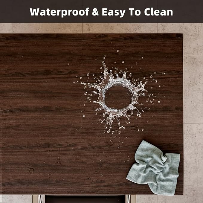 Table Top Protector - 40×72 Inch Waterproof Easy to Clean Can Conceal Flaws Protector The Table Top from Scratches Used for Coffee Table Nightstand(Walnut Wood Grain 40×72)