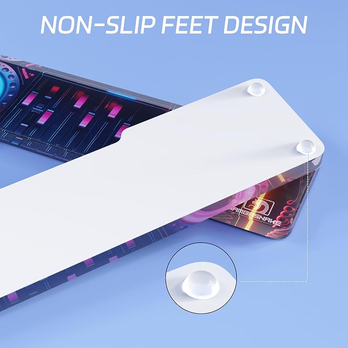 Punk Acrylic Keyboard Wrist Rest - Compact 60% Keyboard- Mechanical Keyboards Ergonomic Palm Rest for Computer Keyboard,Anti-Slip Base,Wrist Pad for Laptop,Office & Home-Easy Typing