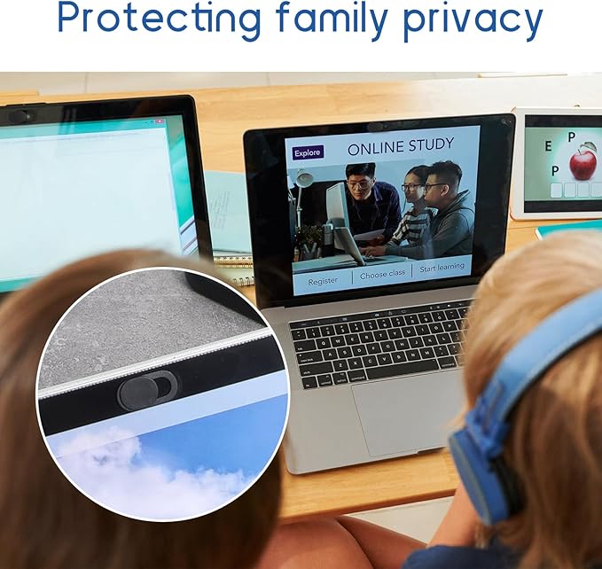 50Pcs Phone Camera Cover, Webcam Cover, Camera Privacy Covering Slide Phone Covering Computer Covers Slide, Webcam Covers for Laptop Protect Your Privacy Security Fits Most Laptop, Deskto