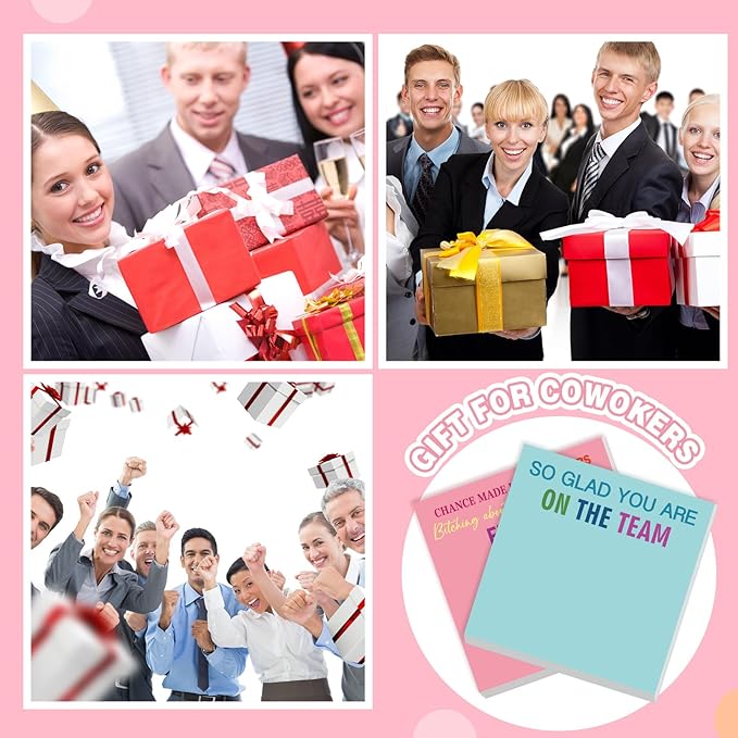 Yinder 24 Pcs Inspirational Sticky Notes Thank You Gift Motivational Sticky Note Pad Employee Appreciation Gift Bulk for Staff Coworker Teacher Nurse Office Groups 3 x 3'' (Thank You,Bright)