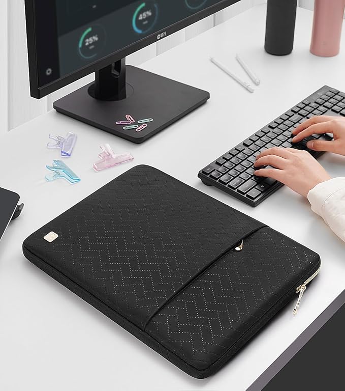 NIDOO 15.6 Inch Laptop Sleeve Case Water-Resistant Carrying Bag for 15.6" IdeaPad 3i / Legion 5 Slim 7 Gen 6 / ThinkPad T15 T15g P15s E15 L15 Gen 2/16" Yoga 7i / G16 Gaming/Galaxy Book3 pro 360