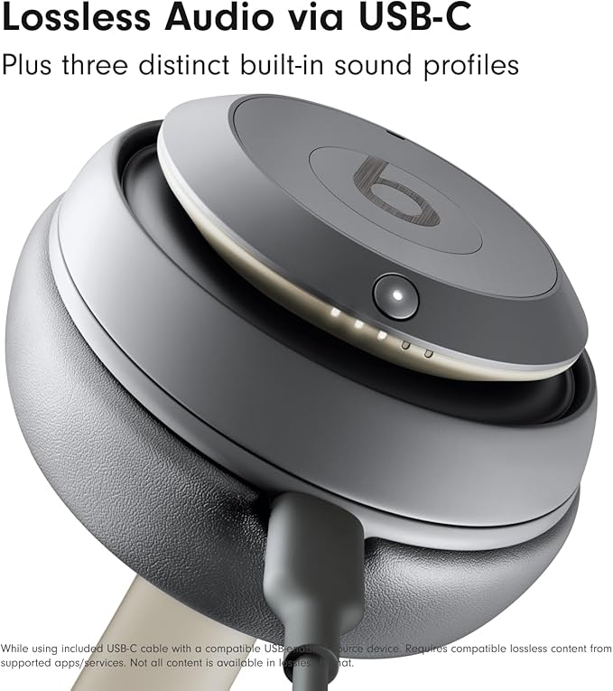 Beats Studio Pro - Premium Wireless Over-Ear Headphones- Up to 40-Hour Battery Life, Active Noise Cancelling, USB-C Lossless Audio, Apple & Android Compatible - Amazon Exclusive Sand Gray