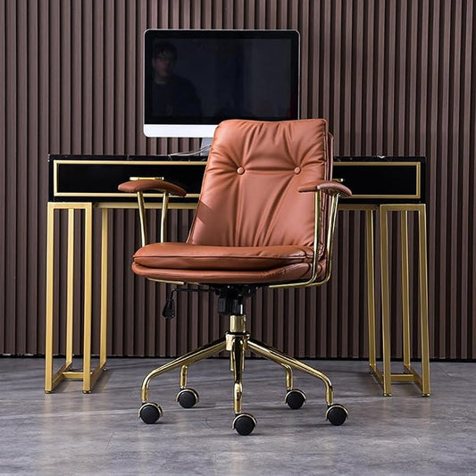 Task Chairs Office Chair High Back Pu Leather Desk Chairs Height Adjustable Computer Chair with Armrests and Castors Load 400lbs Chair Ergonomic