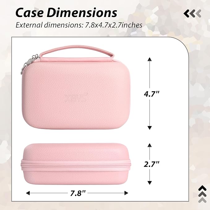 Charger Case for Macbook, Portable Tech Electronic Organizer Bag, Small Travel Storage Pouch for Laptop Accessories, MacBook Power Adapter, Charging Cords, USB Drives, Power Bank (Pink, XL)