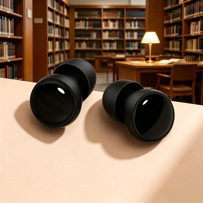 Earplugs for Noise Cancelling Ear Protection, Reusable Silicone Earplugs for Sleep, Deep Focus, Travel, Noise Sensitivity, Flexible Hearing Protection