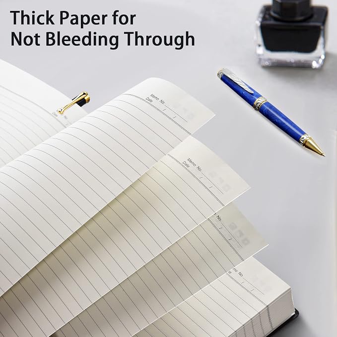 Notebook Journal, 8.5" x 11", 400 Pages College Ruled Notebook, Leather Journal for Women Men, Thick Journals for Writing, 125pcs Sticky Tabs, Inner Pocket, A4 Large Notebooks for Work School, Brown