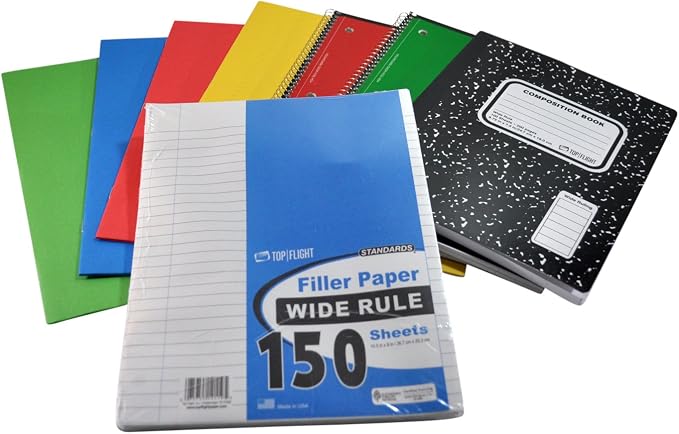 Crayola Back to School Bundle - Includes Colored Pencils, Markers, Crayons, Erasers, Pens, Scissors, Glue Sticks, Folders, Notebooks, and Ruler