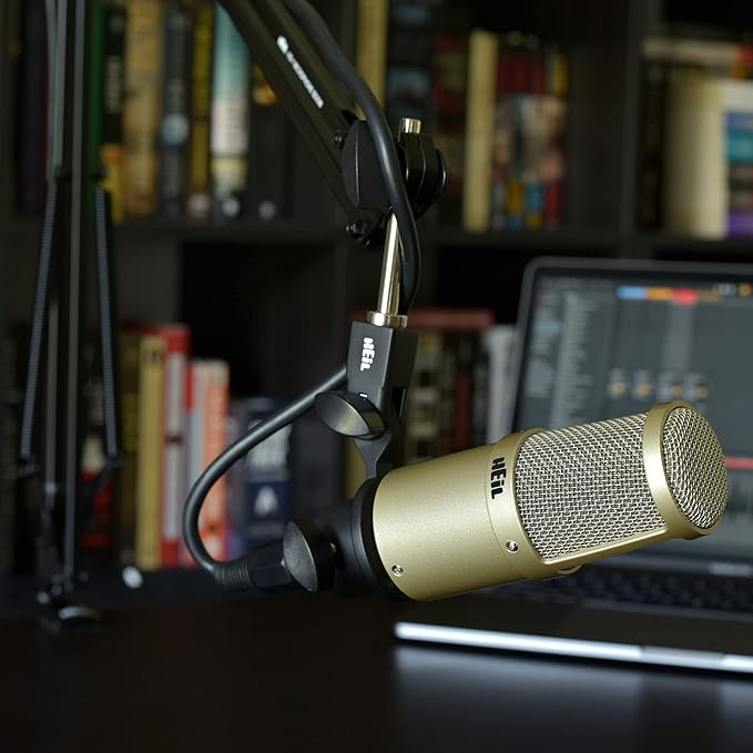 Heil PL 2T Fully Articulating, Professional-Quality Microphone Boom Arm for Video Podcasting, Broadcasting, Voiceover, At-Home, In-Studio Applications
