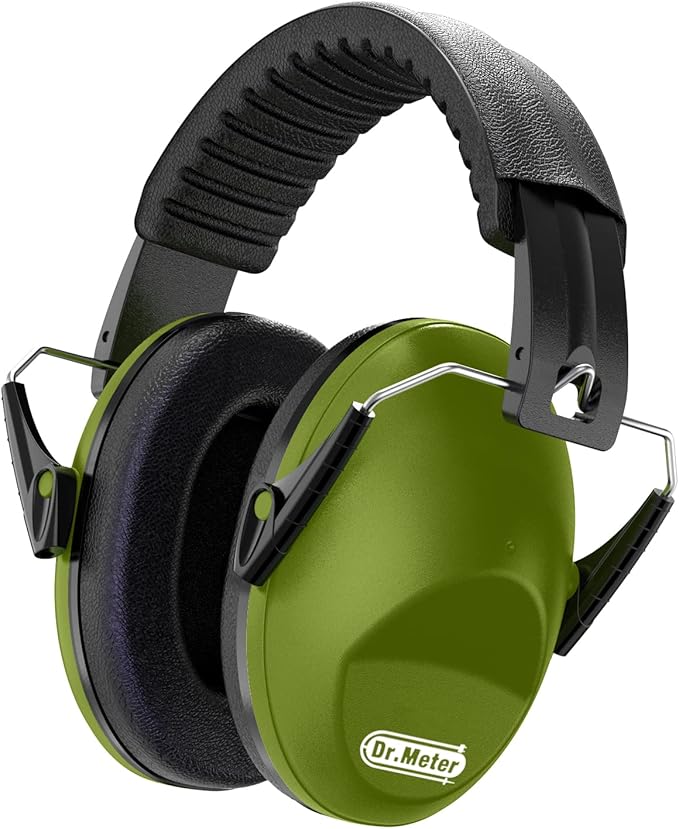 Noise Cancelling Ear Muffs: SNR27.4 Noise Cancelling Headphones for Autism with Adjustable Headband - Hearing Protection Ear Muffs for Kids Autism Sensory Monster Truck Demo Derby Mowing