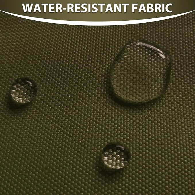 Waterproof Canvas Fabric by The Yard 58inch 600D Upholstery Material Polyester Fabric Outdoor Water Resistant Fabric for Sewing Chair Patio Cushion Purse Bag Interior, Pre Cut 3 Yard Army Green