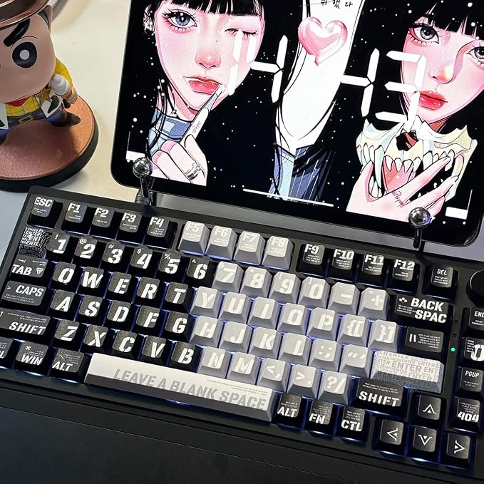 Raving Theme 157 Key PBT Keycaps Cherry Custom Keycap Set for 61/87/104/108 Cherry MX Switch Mechanical Keyboards