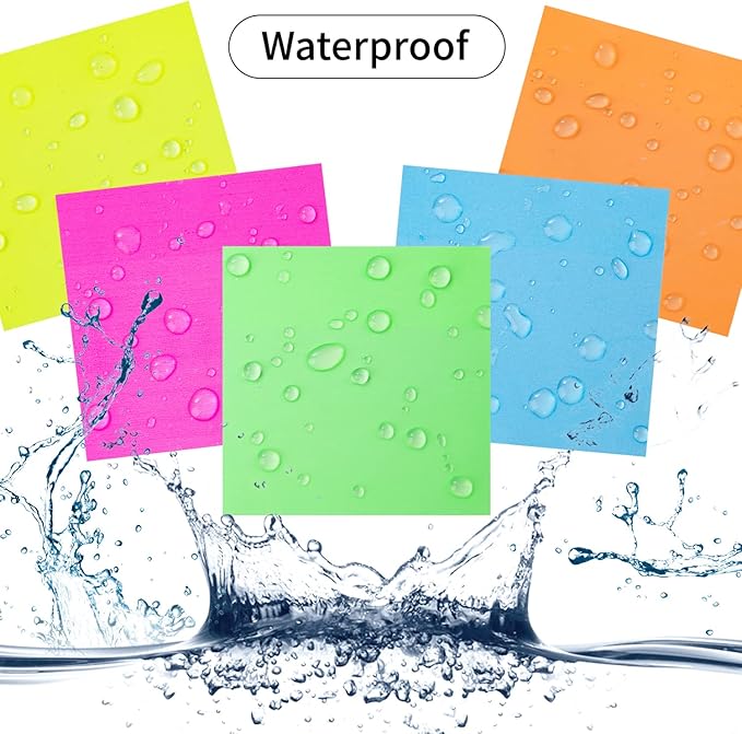 Transparent Sticky Notes,3x3 Inch Clear Sticky Notes,Waterproof Colorful Bible Sticky Note,Transparent Stickers for School Supplies College(10 Packs,500 Sheets)