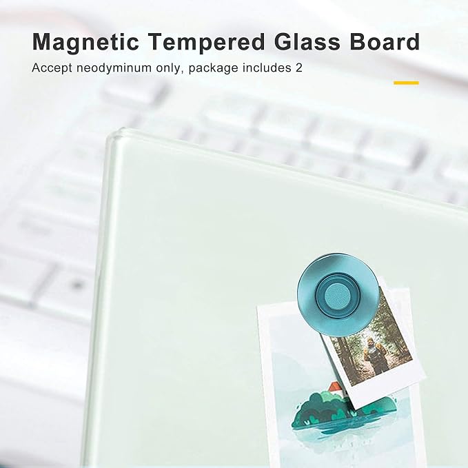 Magnetic Small Glass Whiteboard Desktop, ZHIDIAN 14x10 Portable Tempered Glass Dry Erase Board Panel with Adjustable Stand for Desk, Tabletop Glass Writing Board Easel for Office Home