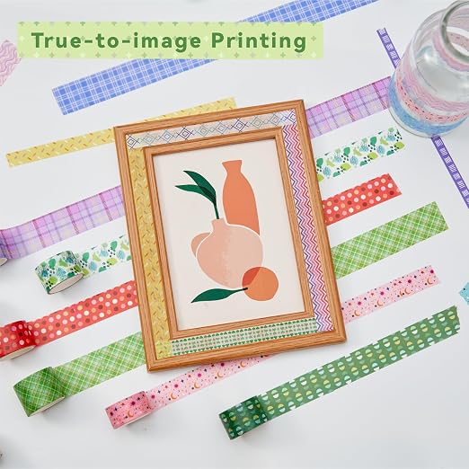 Grid Washi Tape Set 24 Rolls, Decorative Masking Tape for Junk Journal, Scrapbooking Supplies, DIY Crafting Supplies