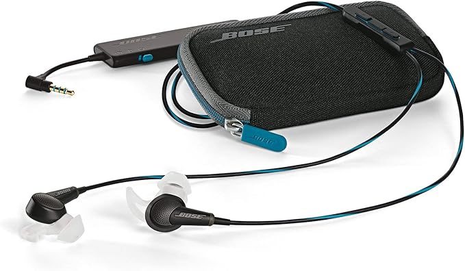 Bose QuietComfort 20 Acoustic Noise Cancelling Headphones, Compatible with Apple Devices, Black (Renewed)