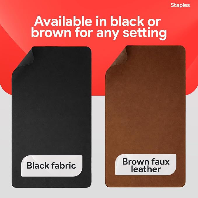 Anti-Slip Fabric Desk Pad, 31.5” x 15.7”, Black, Large Desk Mat for Keyboard/Mouse, Non-Skid Base