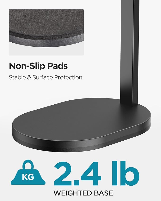 InnoGear Studio Mic Stand, Max Load 2.64 lb Microphone Arm Desk Mount Desktop Microphone Stand for Fifine AM8 K669B Blue Yeti HyperX QuadCast SoloCast AT2020, Webcams Cameras, Black