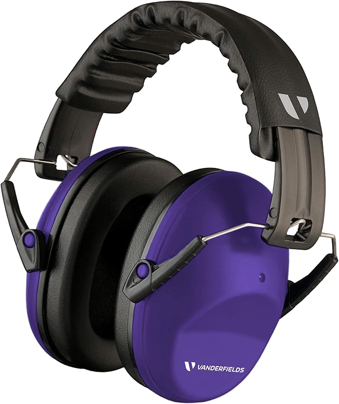 Vanderfields - Hearing Protection Ear Muffs - Over 33 dB (2K Hz) Broad Noise Cancelling Sound Reduction - Adults & Teens