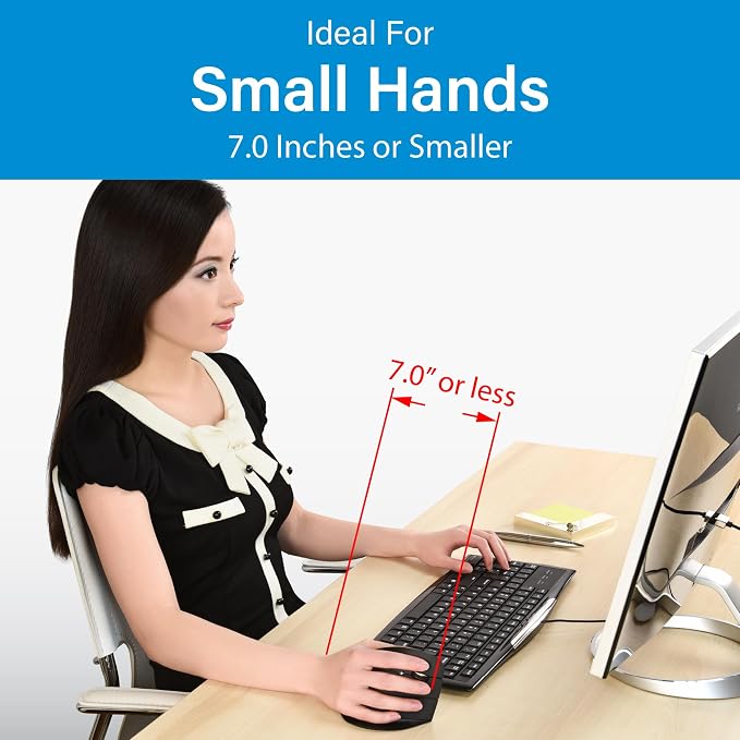 Evoluent – Inventor of The Vertical Mouse – VM4SW Ergonomic Vertical Mouse Right Hand Small Wireless USB, Sculpted for Comfort, Reduces Wrist Strain, 4 Speeds, 6 Customizable Buttons in Windows
