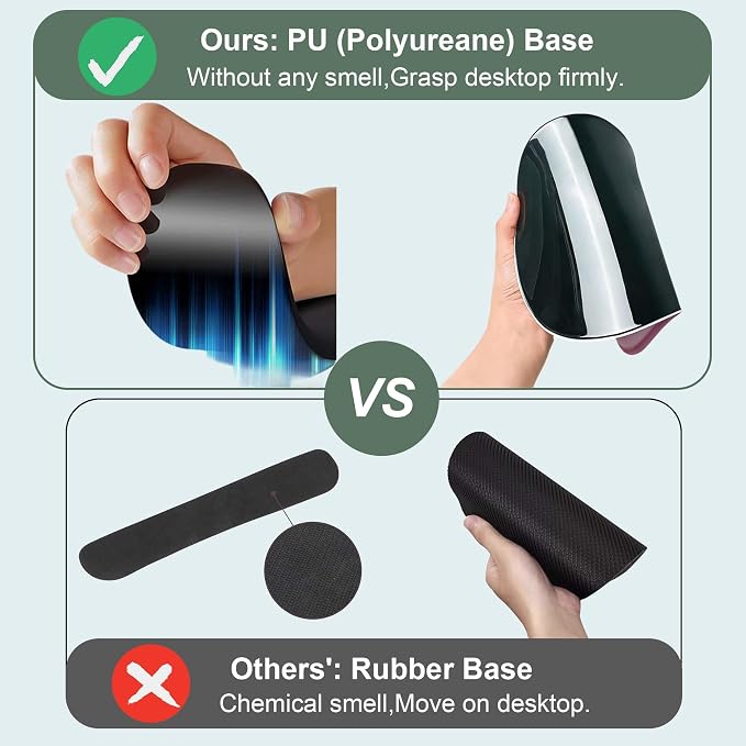 Mouse Pad with Keyboard Wrist Rest,Ergonomic Mouse Pad Wrist Support PU Base with Coaster,Mousepad with Nonslip Base for Computer Laptop Keyboard Home&Office