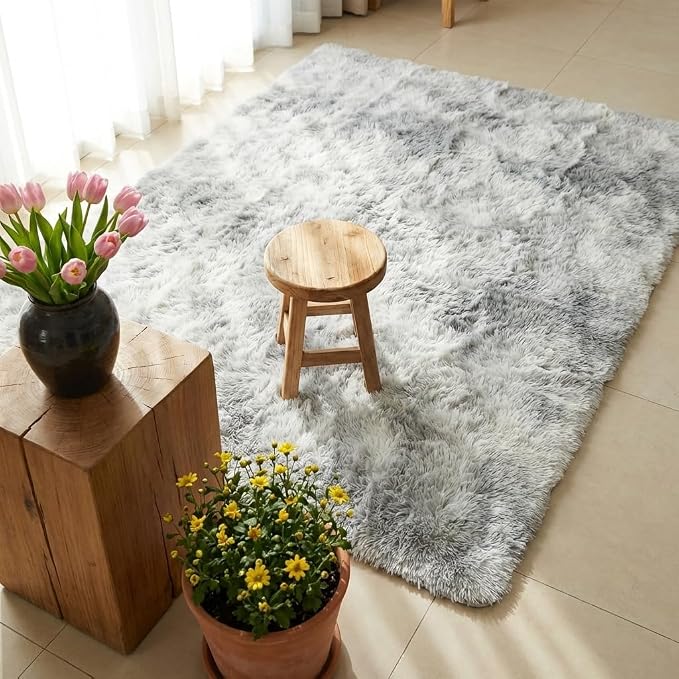 Mugorn Small Soft Shag Rugs for Bedroom, 3x5 Fluffy Area Rugs for Living Room