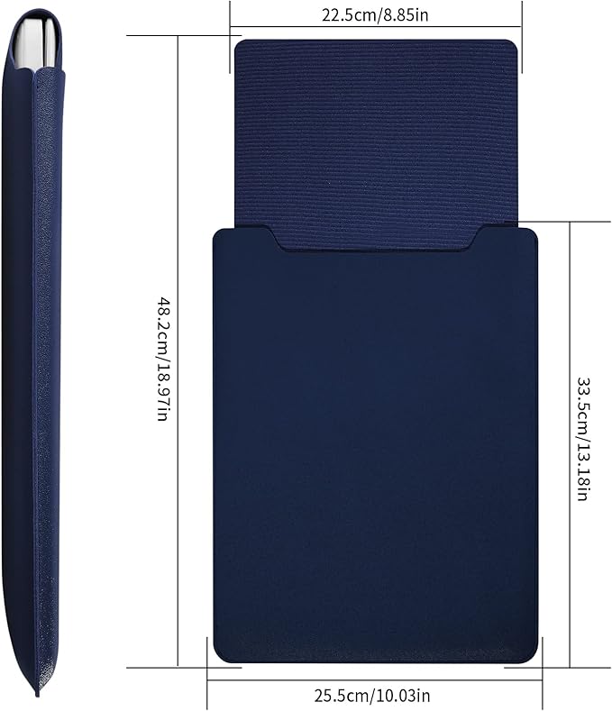 13.3-14 Inch Laptop Sleeve - Thin & Padded Case Compatible with 14" (2022), 13.3" (2015) Models | Portable Blue Protective Sleeve (Blue, 13.3-14 Inch)