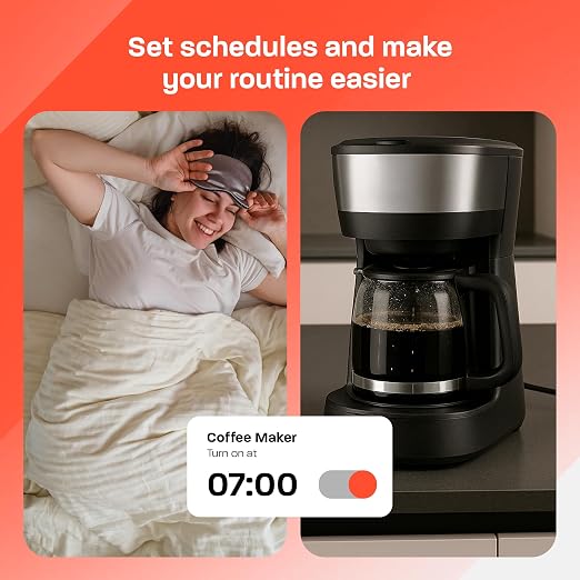 Smart Plug, Compatible with Alexa and Google Home, WiFi Enabled, No Hub Required, 2.4Ghz Connection, White, 2 Pack
