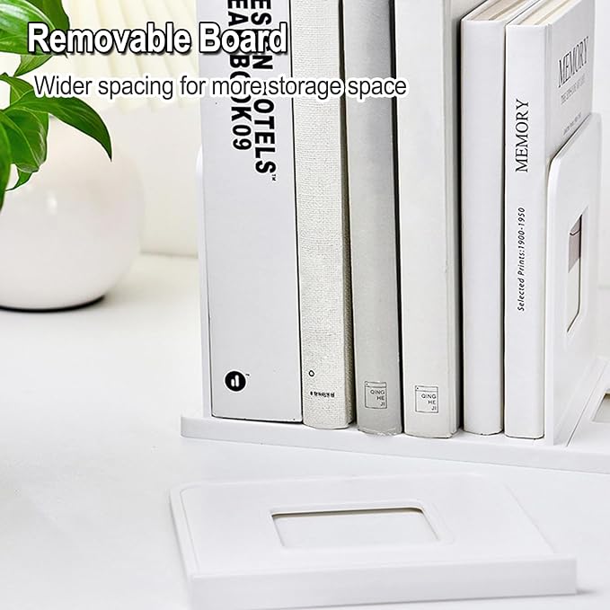 Lemical 4-Section Vertical Desk Organizer, Detachable Desktop File Sorter, Document & Magazine Holder for Office, Home, School & Dorm (White)