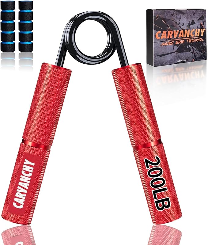 Grip Strength Trainer Set, 6 Pack, 50-350LB, Wrist Forearm Strengthener, Metal No Slip, Hand Grip Gripper Strengthener for Strength Training and Exercise, Hand Workout Squeezer Grip Strength