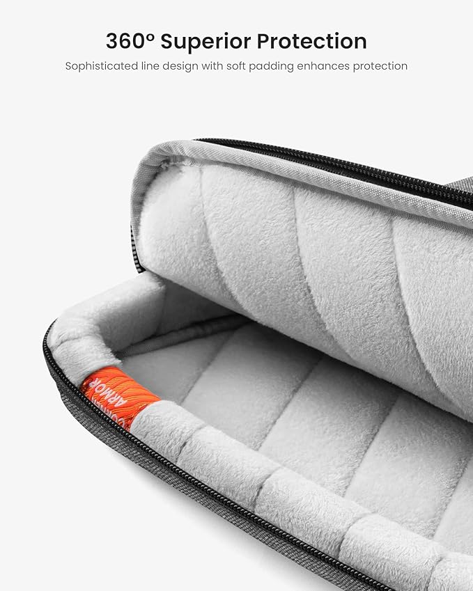 tomtoc 360 Protective Laptop Case for 13-inch New 2026 MacBook Air M5, M4/A3240, M3/A3113, M2/A2681, M1/A2337, MacBook Neo A18 Pro, 13-in Surface Pro 11th AI PC, Water-Resistant Carrying Bag