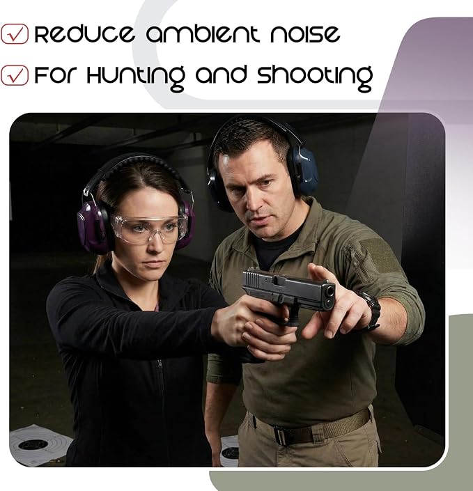 Amylove 12 Pcs Adults Kids Ear Protection Noise Cancelling Headphones Shooting Ear Muffs Bulk 27dB Noise Reduction Earmuffs Hearing Protection for Gun Range Outdoor Mowing