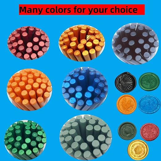 Wax Seal Kit, Atopbb Black 20Pcs Sealing Wax Sticks with Glue Gun Great for Wax Seal Stamp, Wax Seal Sticks Used for Wedding, Invitations and Gift Wrapping (20, black)