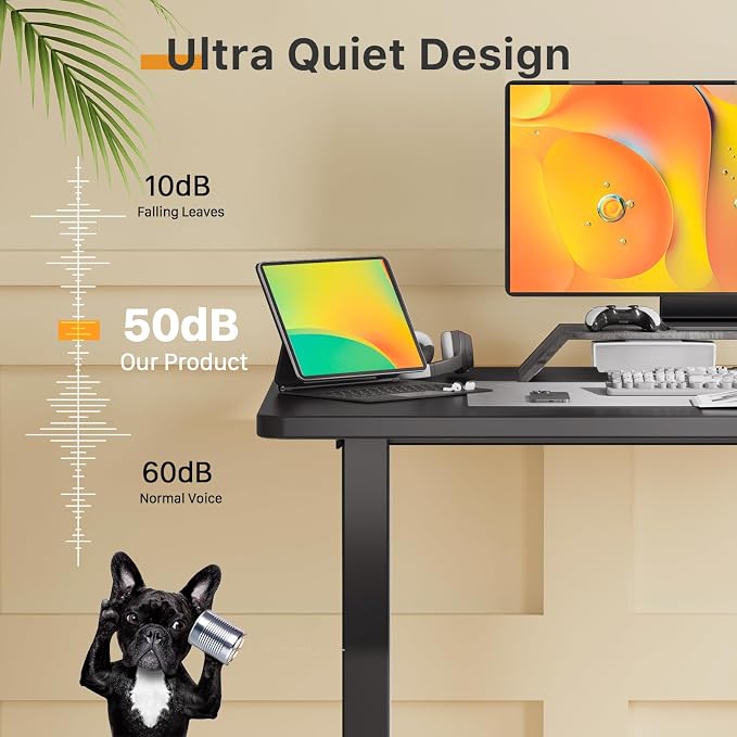 JOY worker 35" Small Electric Sit Stand Desk, Whole Piece Height Adjustable | 35" x 20" Black Narrow Stand Up Desk with Memory Controller, 36 Inch Compact Computer Workstation for Home Office Walking Pad