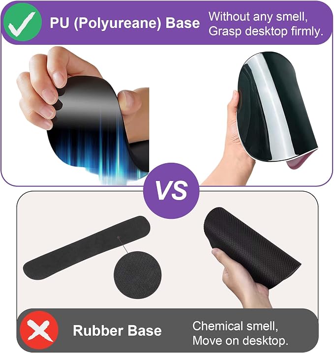 Mouse Pad with Keyboard Wrist Rest,Ergonomic Mouse Pad Wrist Support PU Base with Coaster,Mousepad with Nonslip Base for Computer Laptop Keyboard Home&Office