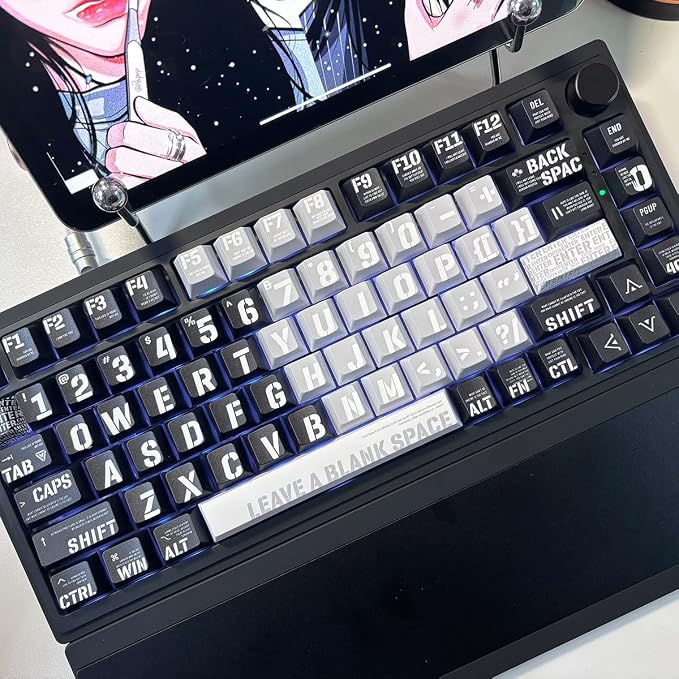 Raving Theme 157 Key PBT Keycaps Cherry Custom Keycap Set for 61/87/104/108 Cherry MX Switch Mechanical Keyboards