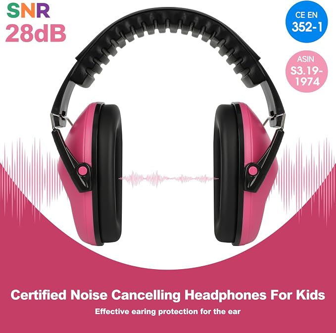 Floriogra 12 Pack Noise Canceling Headphones for Kids, Kids Ear Protection Earmuffs for Autism, Toddler, Children, Noise Cancelling Headphones Sound Proof Earmuffs for Concerts, Air Shows, Fireworks