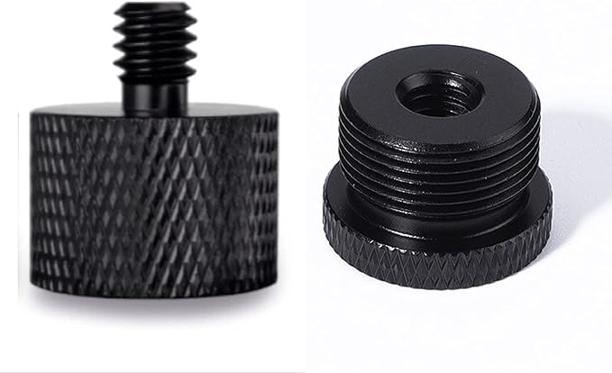 Donuts Mic Stand Adapter 5/8 to 1/4 and 1/4 to 5/8 Screw Thread Adapter Microphone to Tripod Adapter