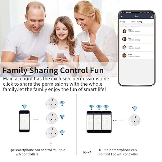 WiFi Smart Plug | Compatible with Alexa & Google Home | WiFi Outlet for Remote Control & Timer and Schedule Function | No Hub Required | Safety Certified (2Pack) | Voice & App Remote Control, Smart Life. Schedules, timers, Away Mode, 2.4GHz WiFi, No Hu...