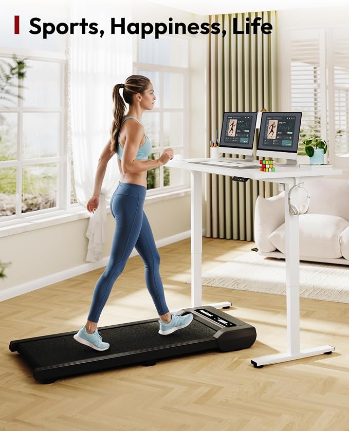 SANODESK Electric Standing Desk, 63 x 32'' Height Adjustable Sit Stand Desk with Large Splice Board Desktop Ergonomic Memory Presets Computer Workstations for Home Office, White Frame/White Top