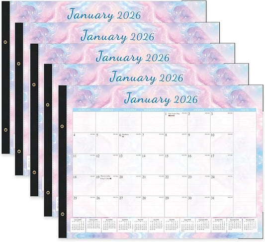 2026 Desk Calendar Large 22x17 – Desk Top Calendar 2026 with plastic cover