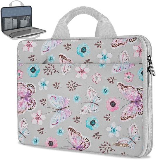Hseok Laptop Sleeve 13-14 Inch Case Briefcase Compatible with MacBook Neo Pro 14 M5/M4/M3/M2/M1, All Models 13.3 Mac Air/Pro, XPS 13 14, Most Popular 13"-14" Notebooks,B01F01