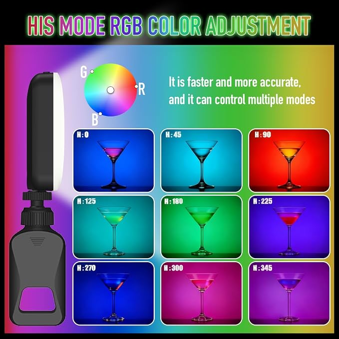 91 LED Portable Charger Selfie Light Video Conference Lighting | with Clip & Camera Tripod Adapter, Rechargeable 2000mAh, CRI 96+, 4 Light Modes, for Phone iPhone Webcam Laptop Makeup
