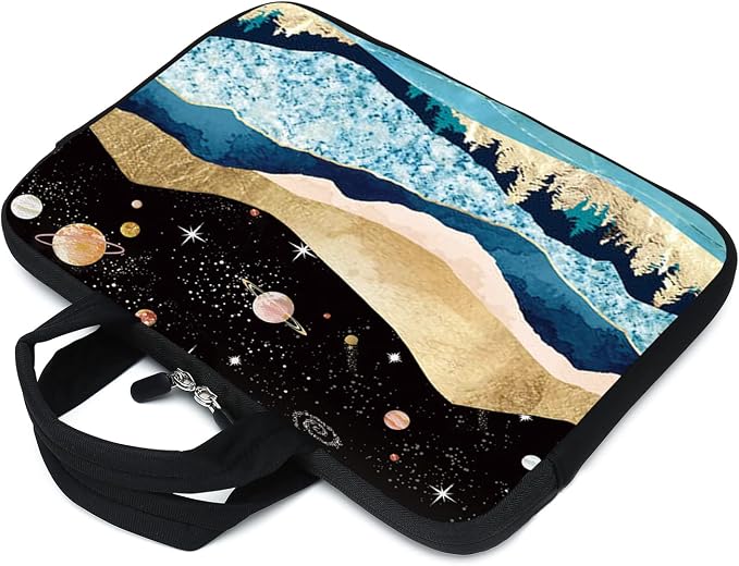 15.6" Laptop Sleeve 14" 15" 15.4" Chromebook Case Ultrabook Case Notebook Sleeves PC Messenger Bag (Mountains-1)