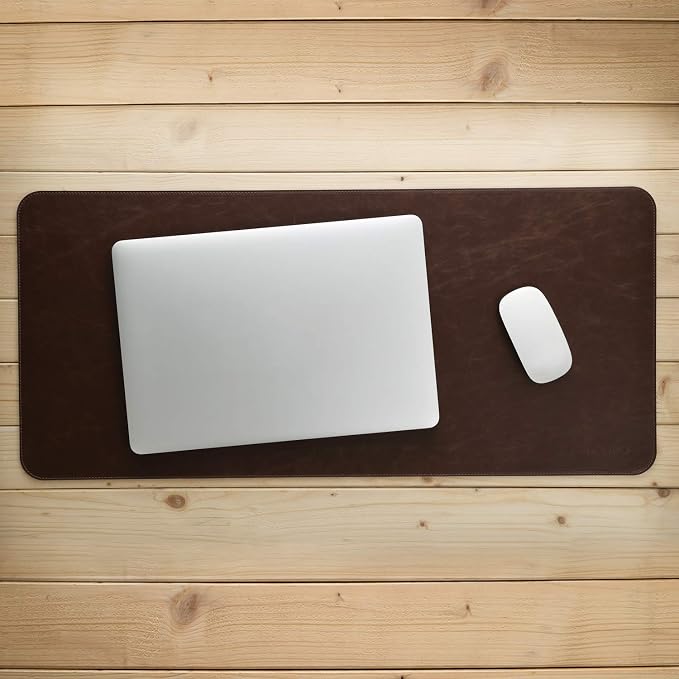 Londo Leather Extended Mouse Pad – Large Desk Mat for Office & Gaming, Smooth Writing Surface, Non-Slip Base, Durable & Stylish Workspace Accessory
