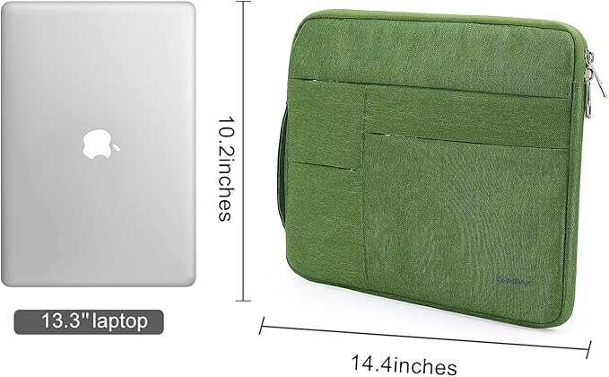Omnpak for 13.6 inch MacBook Air Case Sleeve Compatible with 13 inch New MacBook Air M5/MacBook Neo A18 Pro, 13-14" MacBook Air/Pro M5/M4/M3/M2/M1, Water Repellent Laptop Case with Handle