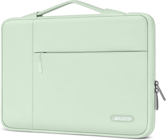 MOSISO Laptop Case 13 inch, Laptop Sleeve with Handle Compatible with MacBook Neo/Air/Pro 13 inch with A18/M5/M4/M3/M2/M1 Chip 2026-2016, Polyester Multifunctional Computer Bag, Honeydew Green