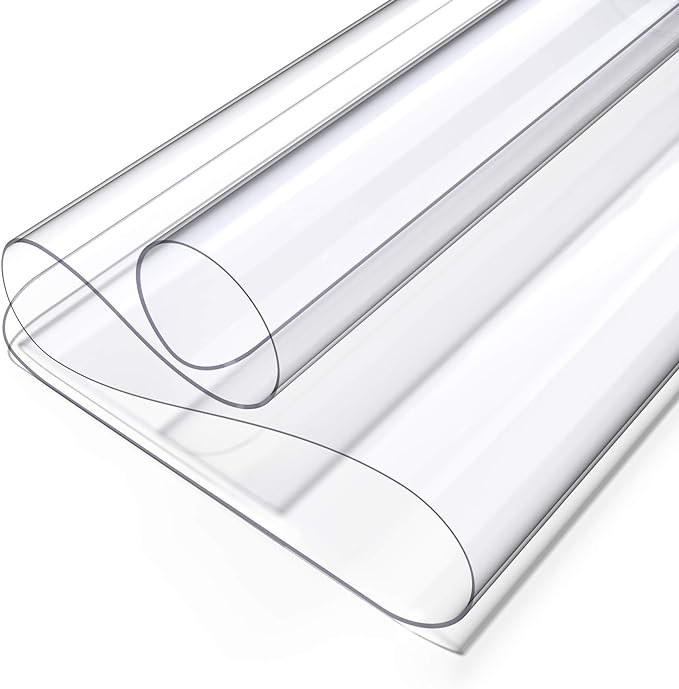 Oterri Clear Writing Desk Pad, 36’’x24” Heat Resistant Waterproof PVC Round Edge Durable Desk Protect Mat, Anti-Static Writing Mat Table Protector